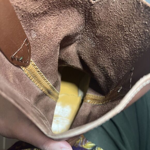 Hy-Test Tuf-Gum Brown Tooled Soft Leather Steel Toe Cowboy Work Boots Mens 7.5 D - Picture 13 of 14